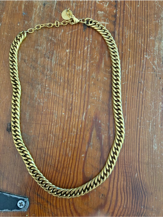 Jewelry - Gold Tone Curb Chain Necklace with Tag